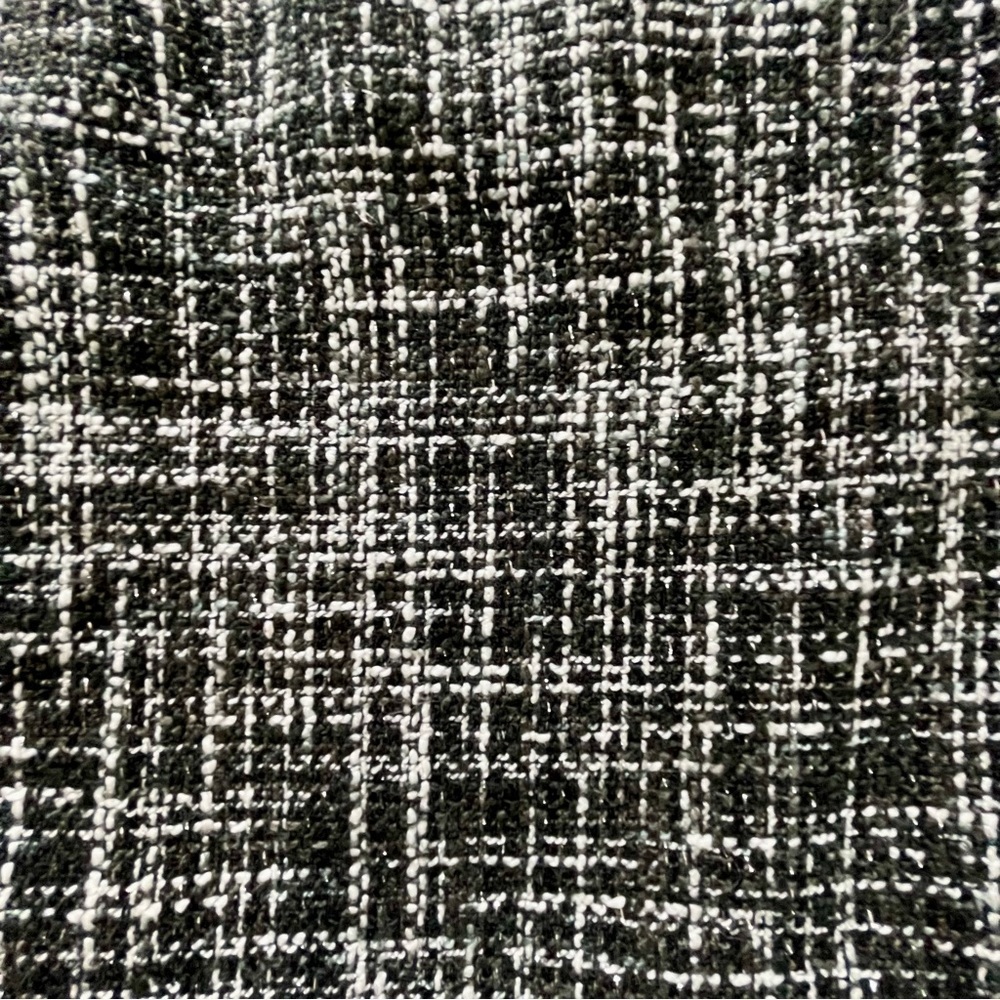 The Limited Black/White Lined Tweed Mini Skirt Sz10 Side Zip - Picture 6 of 6